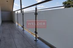 Balustrada ze szkłem VSG Stal nierdzewna Glass Inox (6)